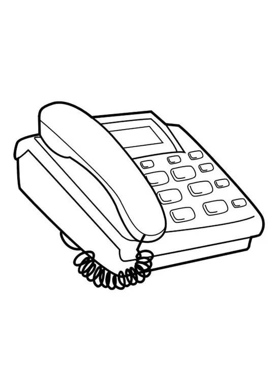 Coloring page telephone free printables img 29731