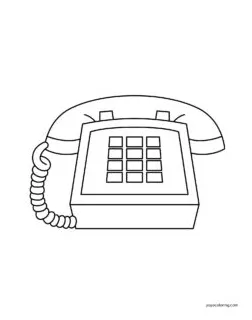Telephone coloring pages ᗎ printable painting template