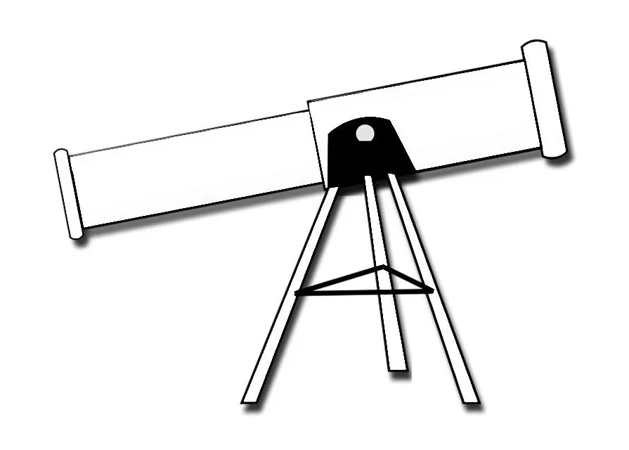 Coloring page telescope free printables img 27986