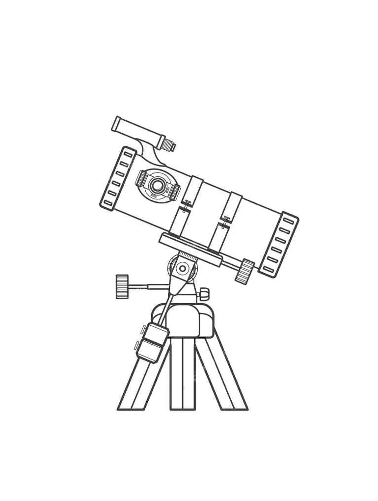 Telescope coloring pages