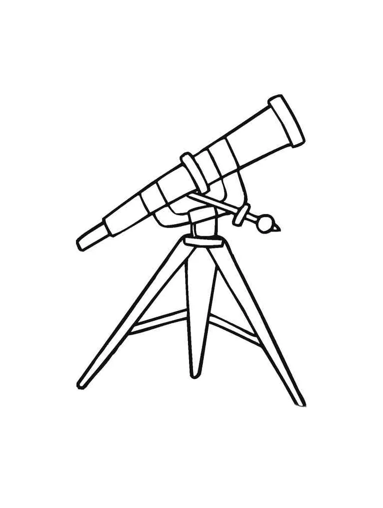 Telescope coloring pages