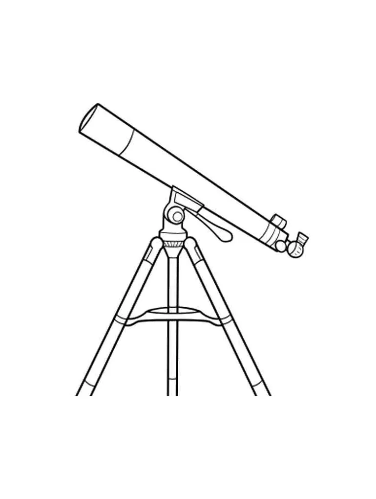 Telescope coloring pages