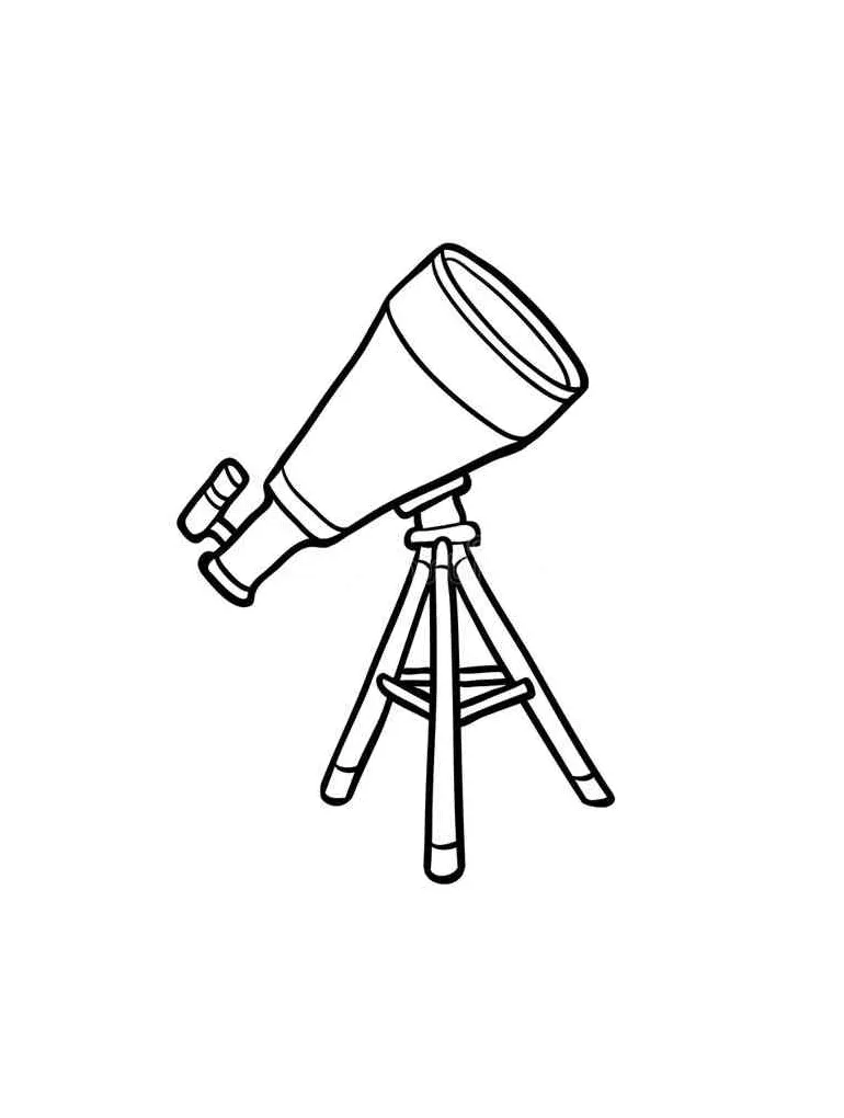 Telescope coloring pages