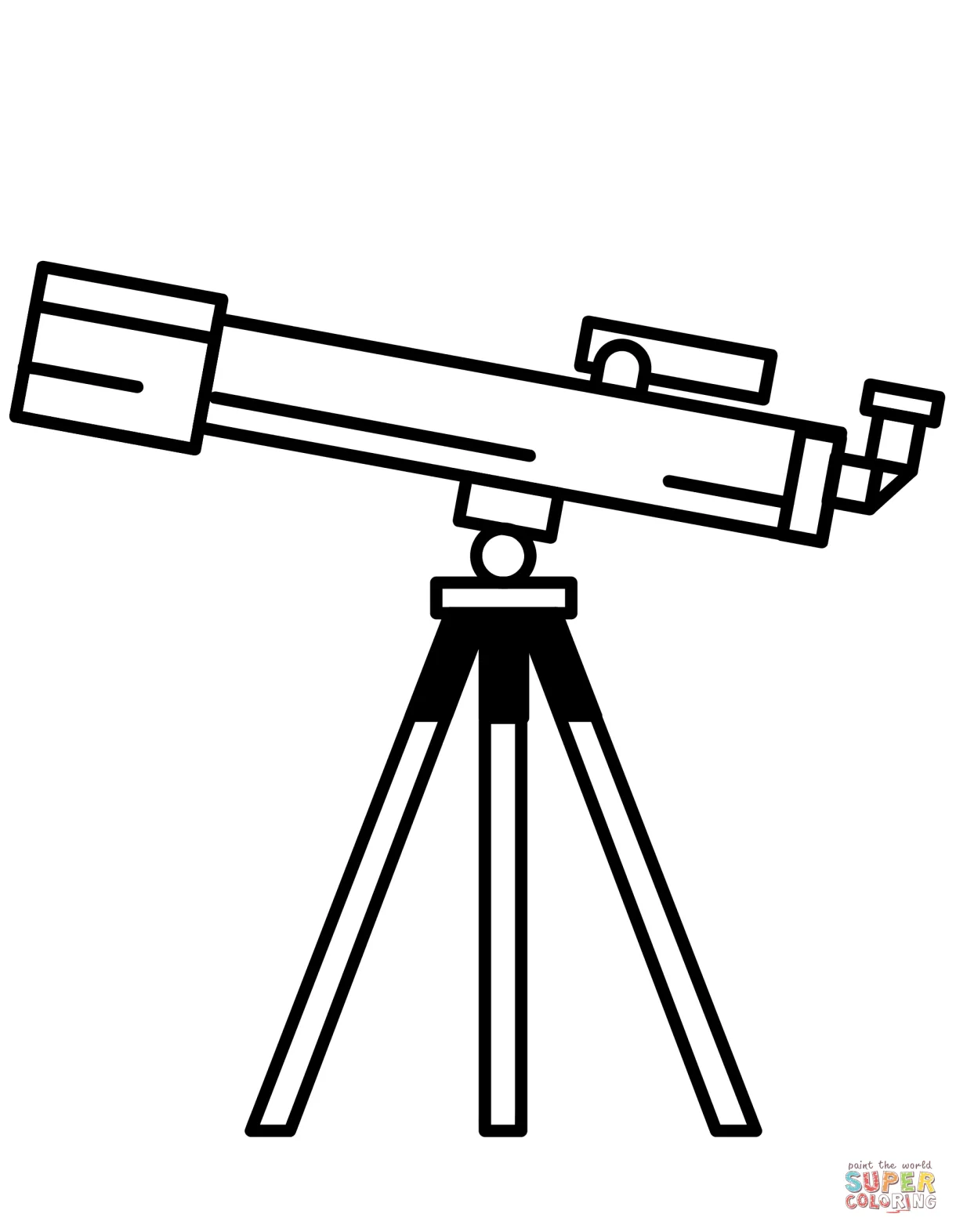Telescope coloring sheets coloring pages