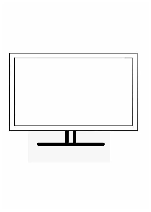 Coloring Pages | Printable TV Coloring Page for Preschoolers