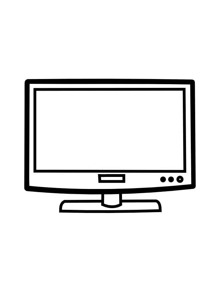 Tv coloring pages