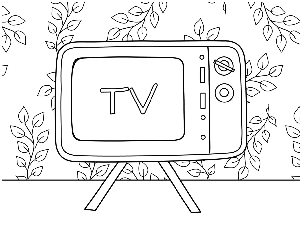 Television Coloring Pages