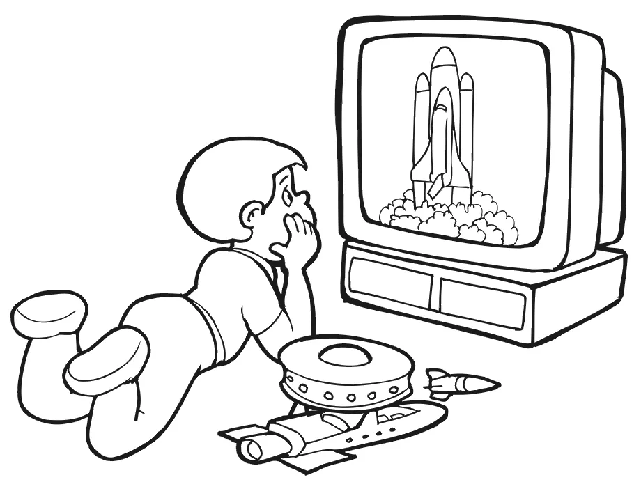 Tv coloring pages coloring home