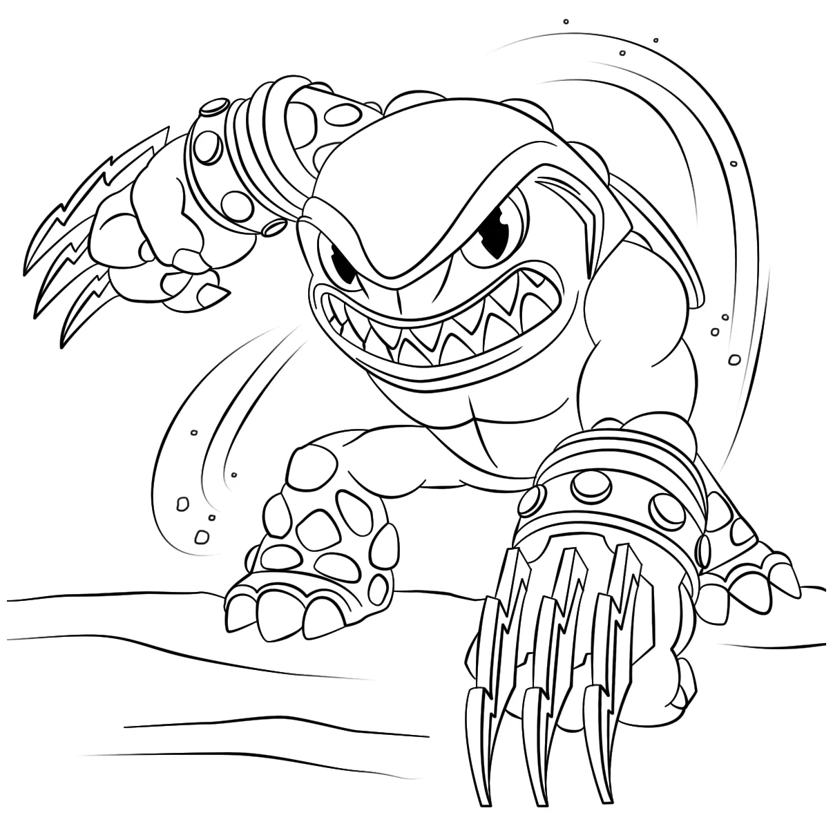 Skylanders Terrafin coloring page - ColouringPages