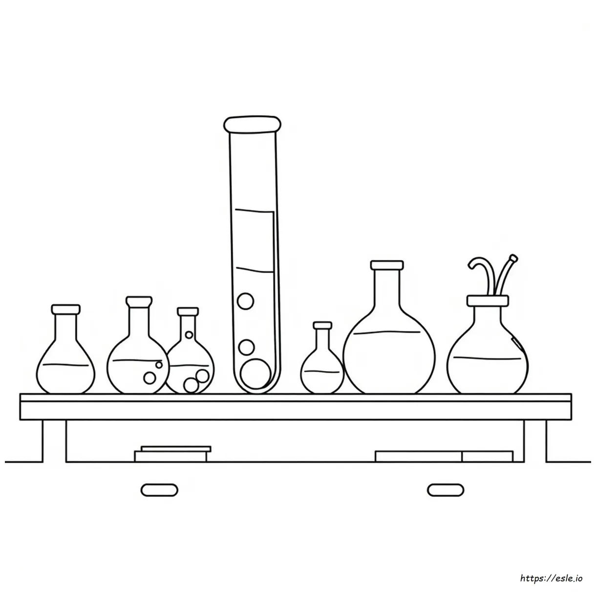 Test Tube Coloring Page