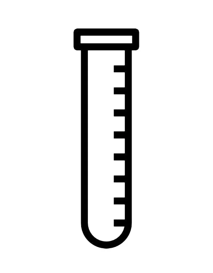 Test Tube Coloring Page (Free Printable PDF)