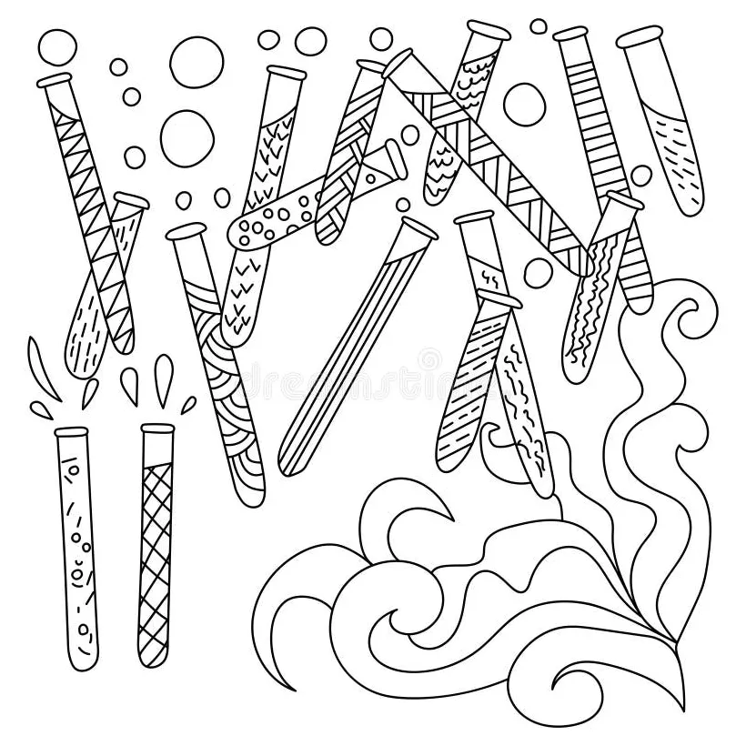 Test Tube Coloring Pages Coloring Pages