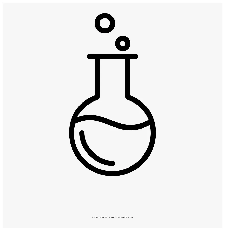 Test Tube Coloring Page, HD Png Download - kindpng