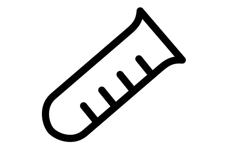 Coloring Page laboratory test tube - Free printables - Img 28225