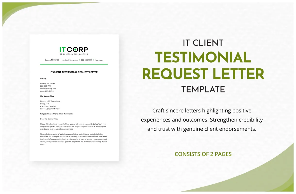 Testimonial templates in word template