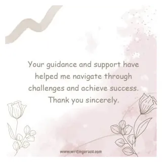 77+ heartfelt thank you for your guidance and support