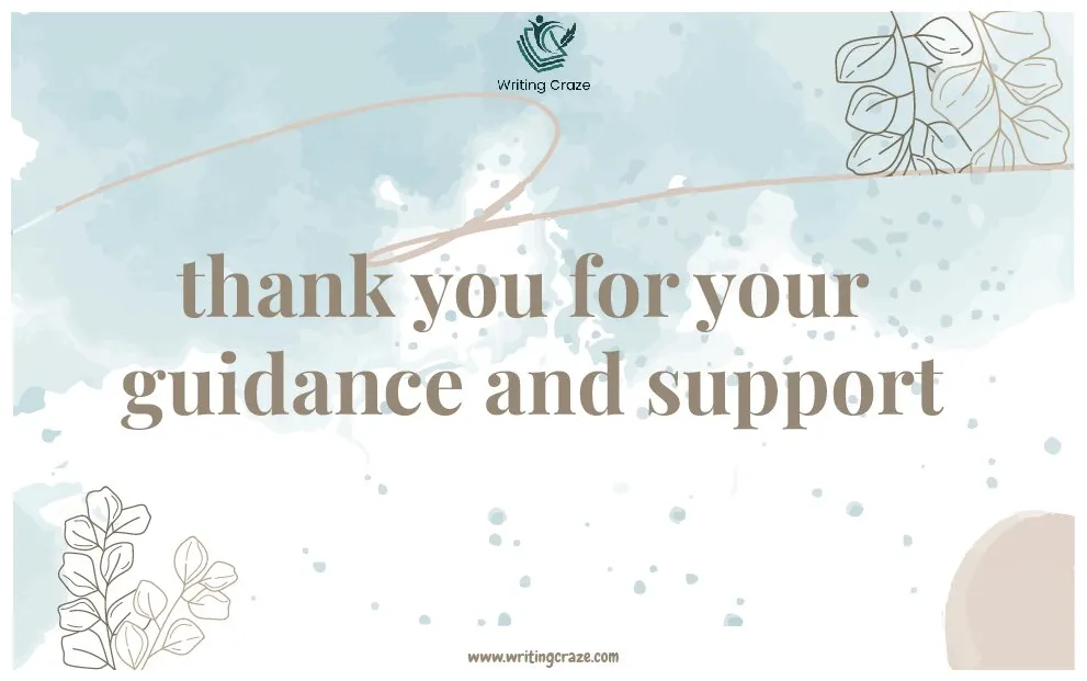 77+ heartfelt thank you for your guidance and support