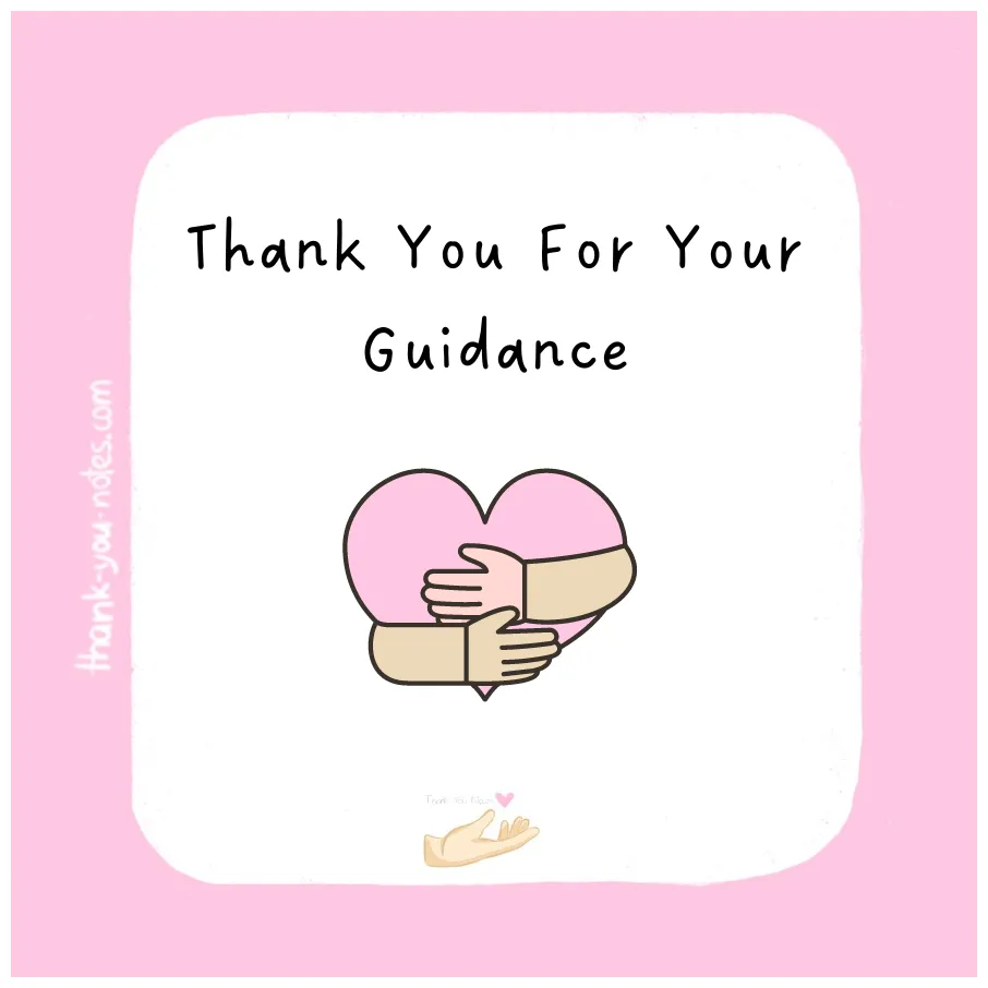 20+ amazing 'thank you for your guidance' note