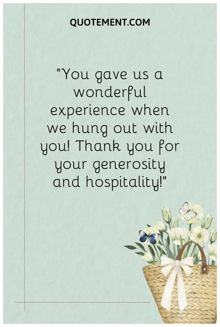 100 unique ways to say thank you for your hospitality