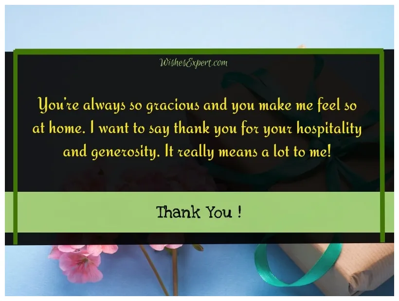 30 amazing thank you for your hospitality messages