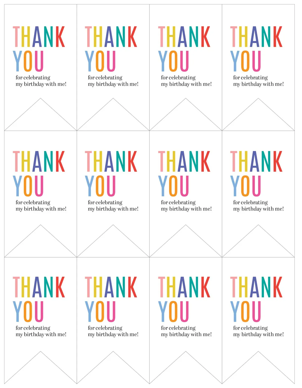 Birt ay thank you tags skip to my lou worksheets library