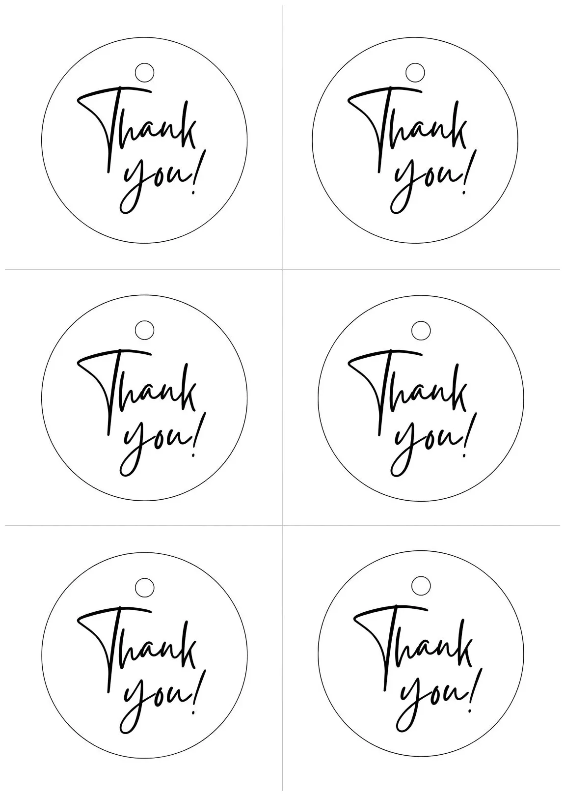 Thank you gift tags printable free free printables hub