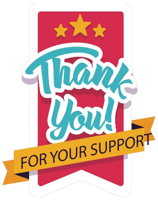 Thank you for your support