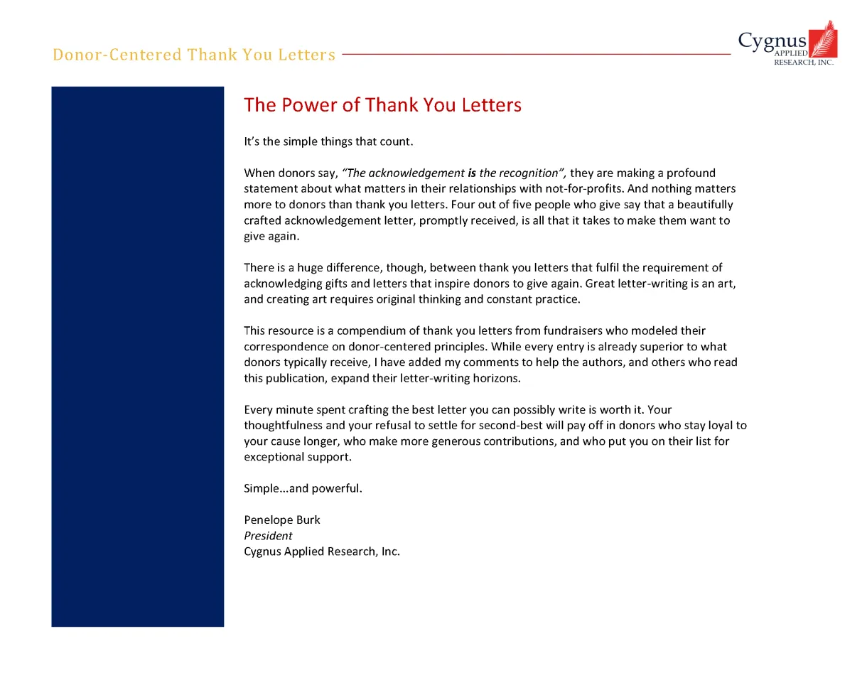Fundraising thank you letter template infoupdate