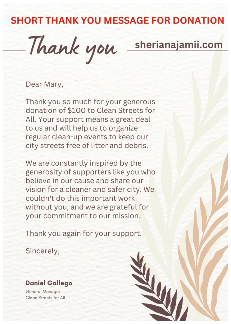 Thank you letter to a donor 2025 guide + free samples sheria na jamii