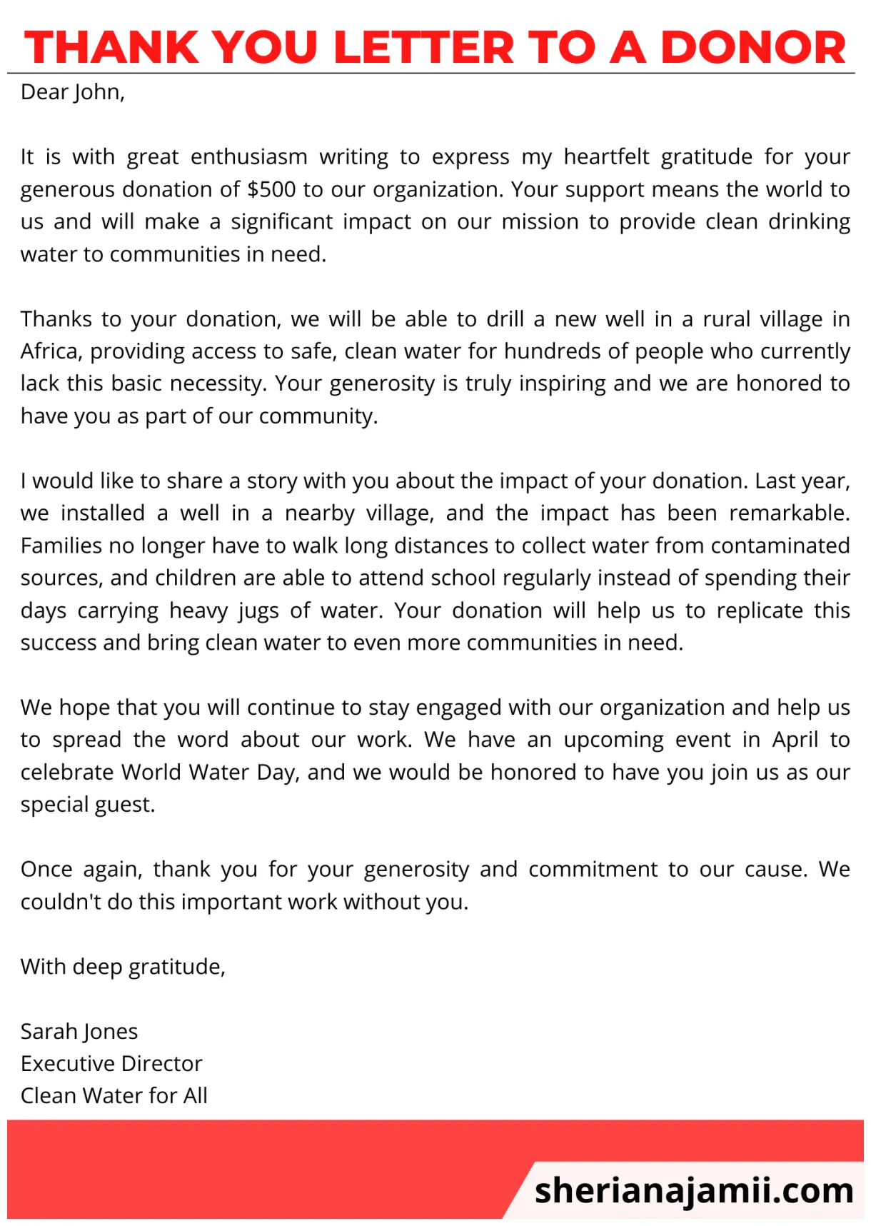Thank you letter to a donor 2025 guide + free samples sheria na jamii