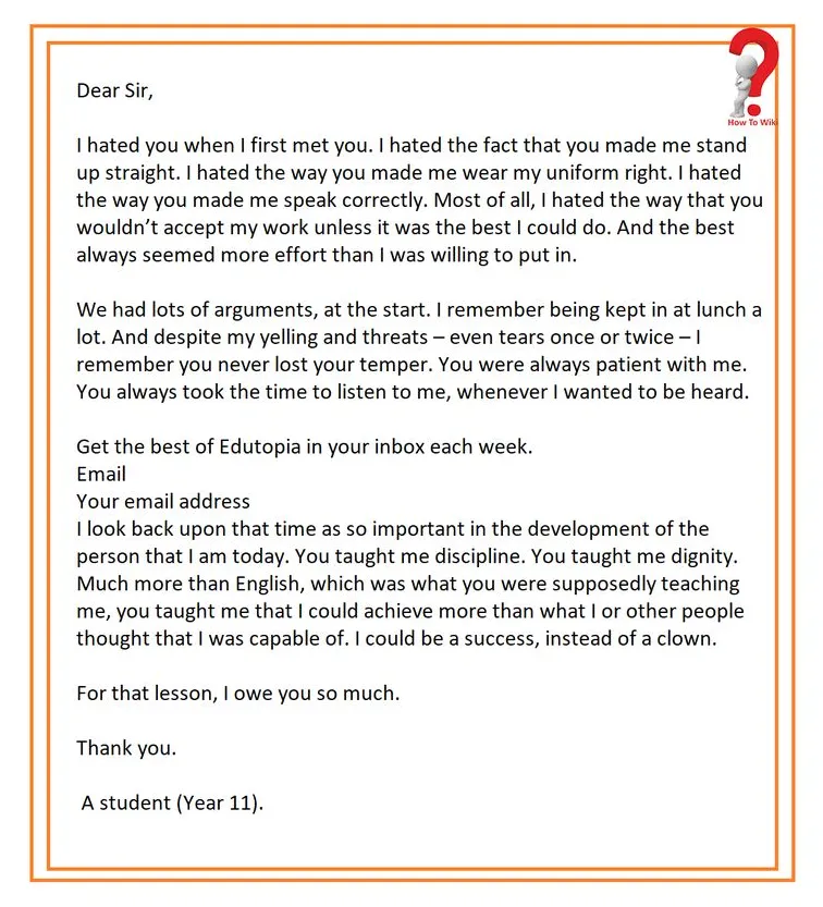 Thank You Letter to Teacher | Appreciation Letter Guide