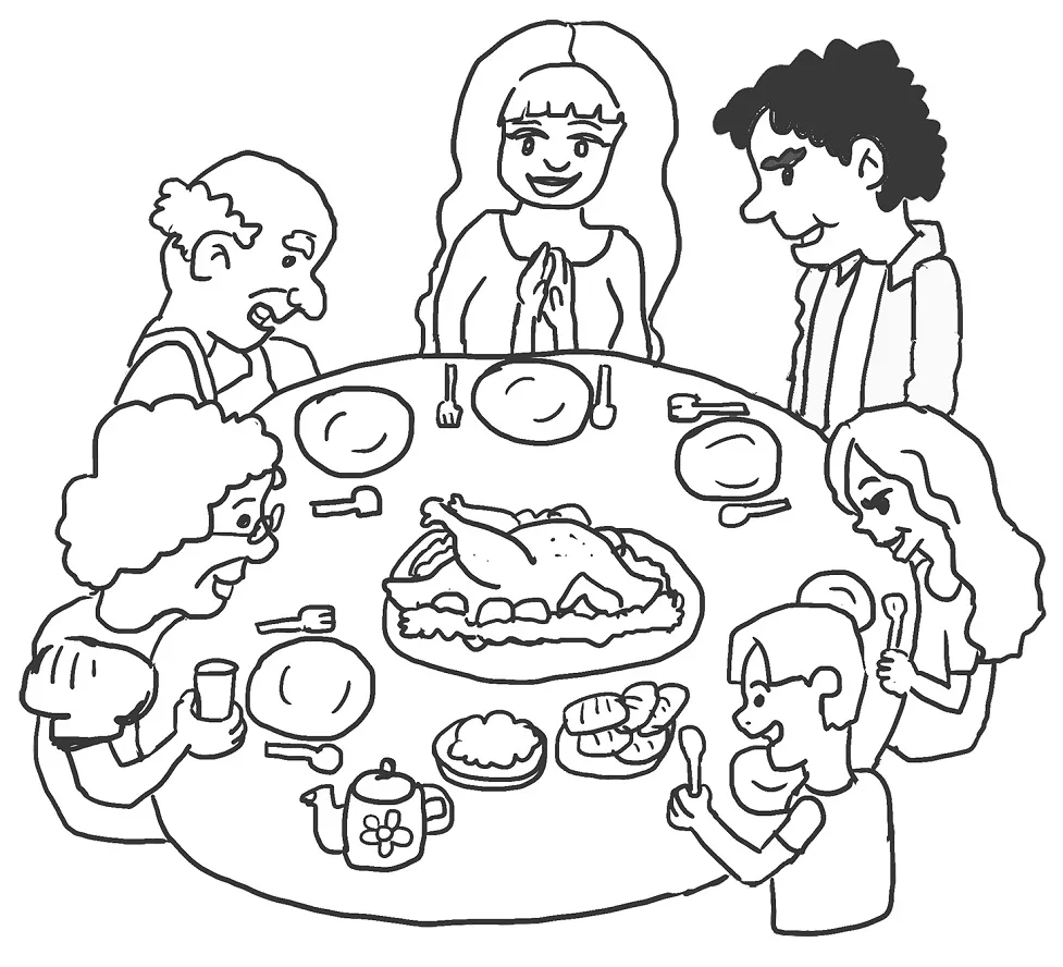 Thanksgiving coloring page