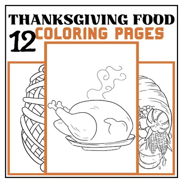 THANKSGIVING FEAST coloring pages, THANKSGIVING coloring page,MORNING WORK