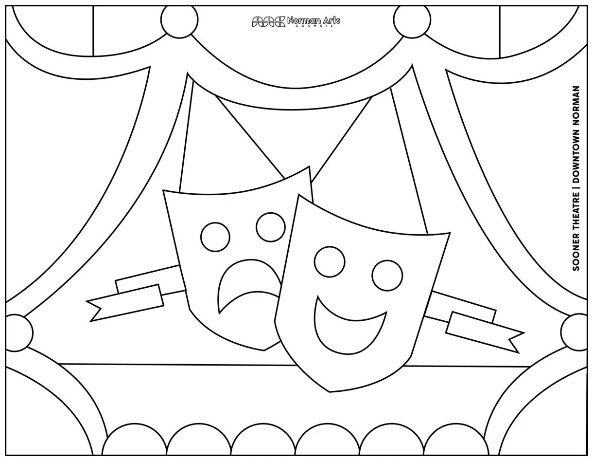 Theatre Coloring Pages - Coloring Home
