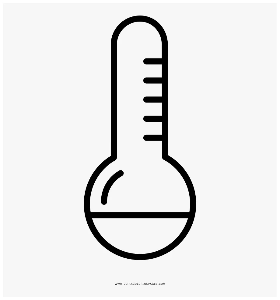 Thermometer coloring , free transparent