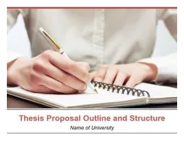 Thesis proposal template and structure