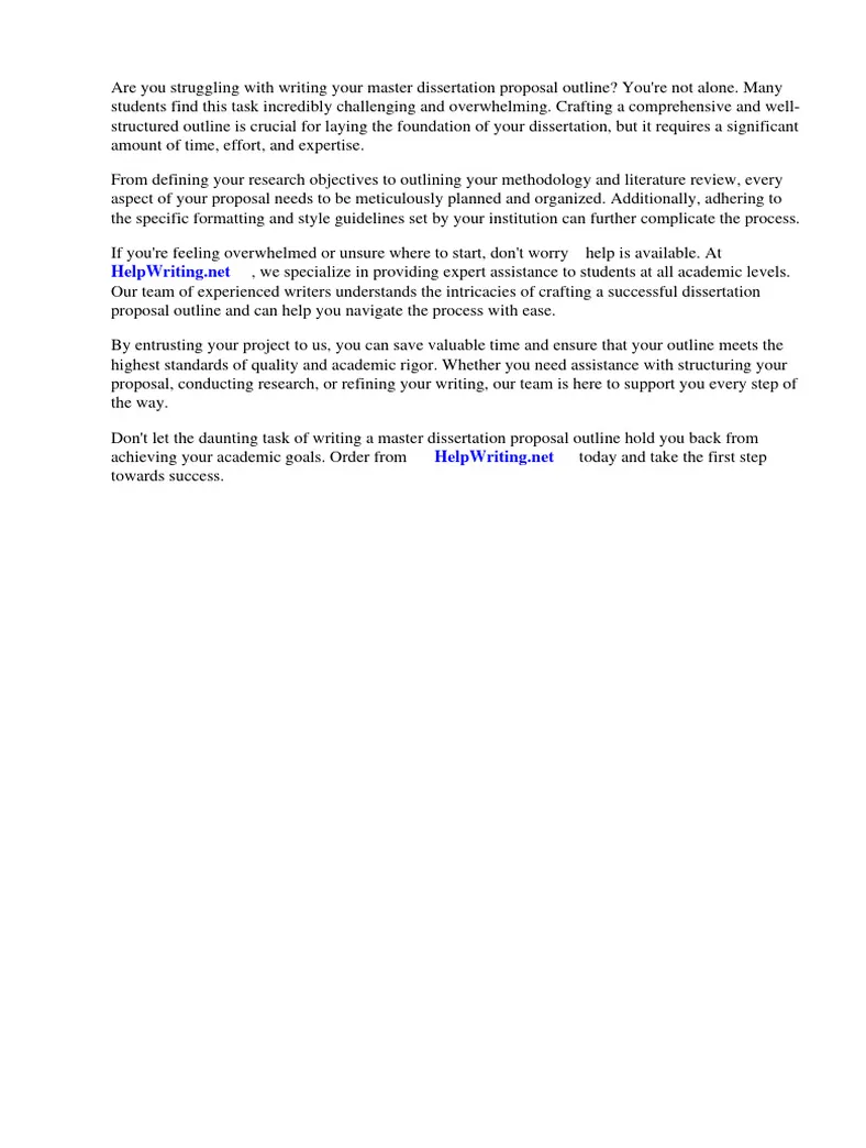 Master dissertation proposal outline pdf thesis methodology printable coloring page