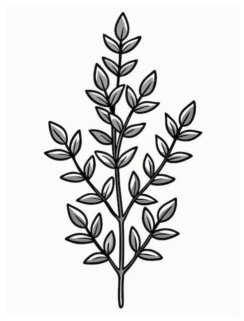 Thyme Fan Coloring Images - Free Download on Freepik