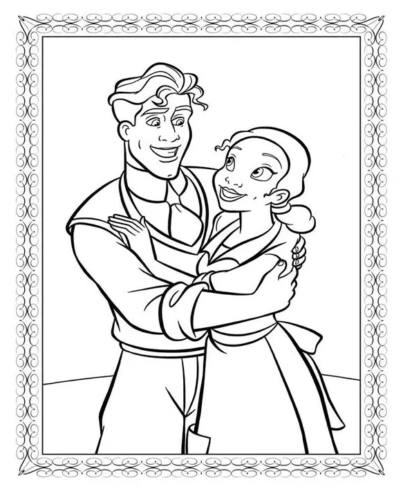 Free & Easy To Print Tiana Coloring Pages - Tulamama