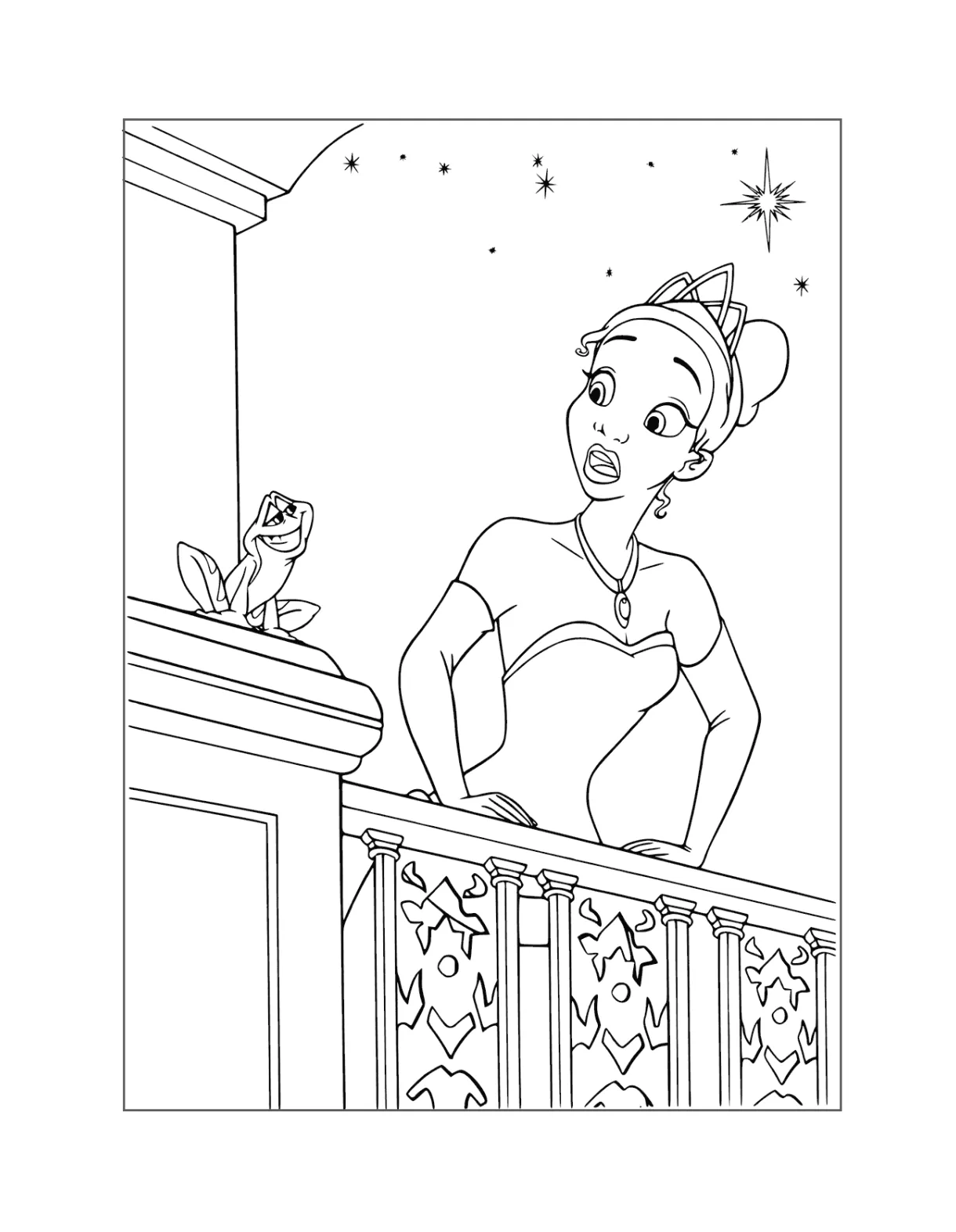 Princess Tiana Coloring Pages – Printable Coloring Pages. FREE