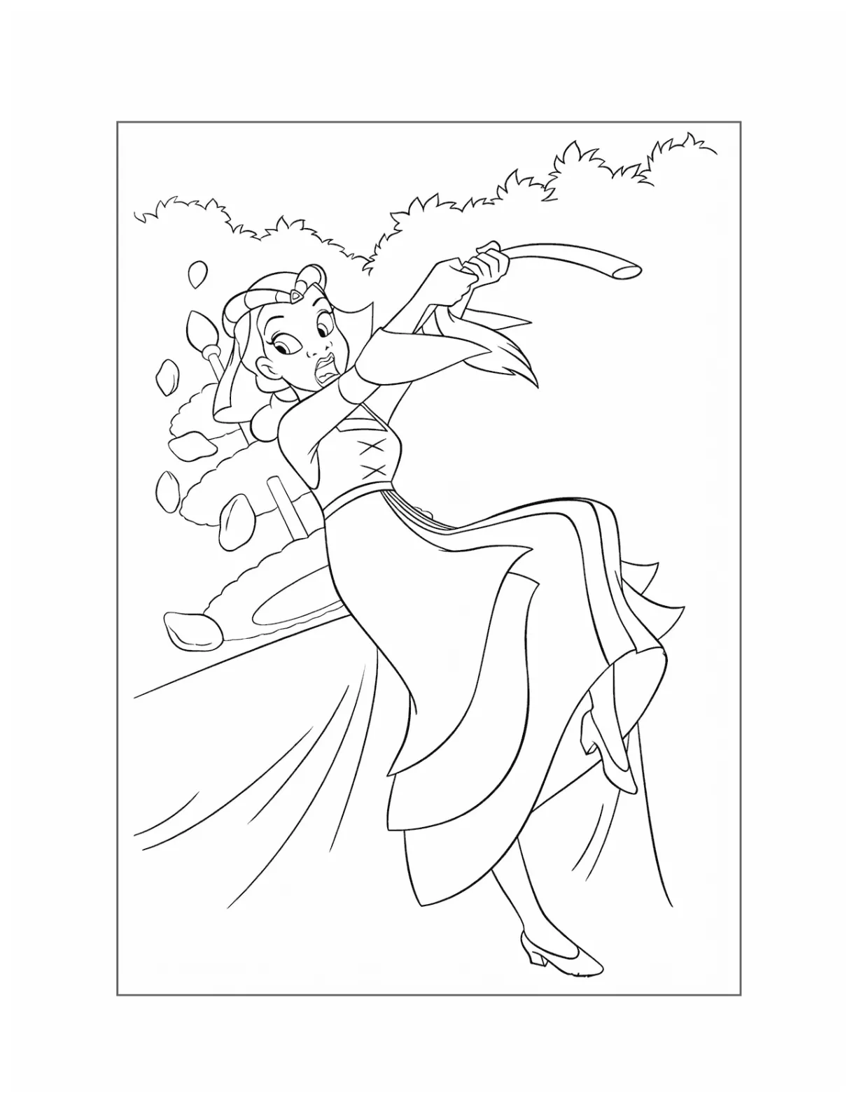 Princess Tiana Coloring Pages – Printable Coloring Pages. FREE