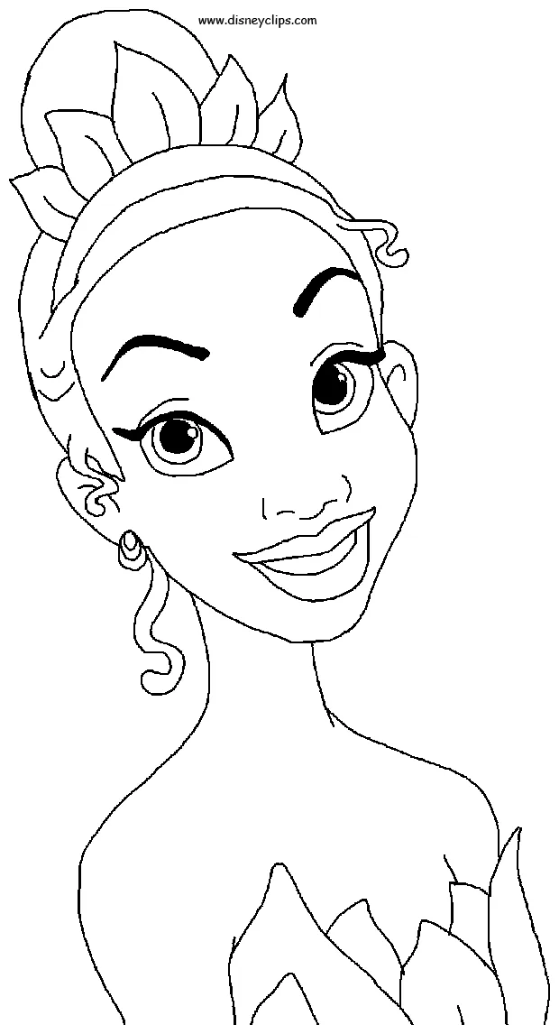 Tiana coloring pages to download and print for free