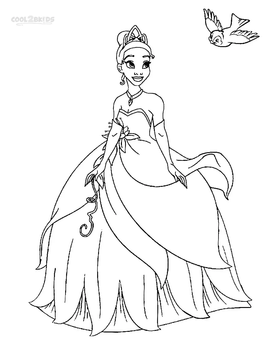 Tiana Coloring Pages at GetColorings.com | Free printable colorings