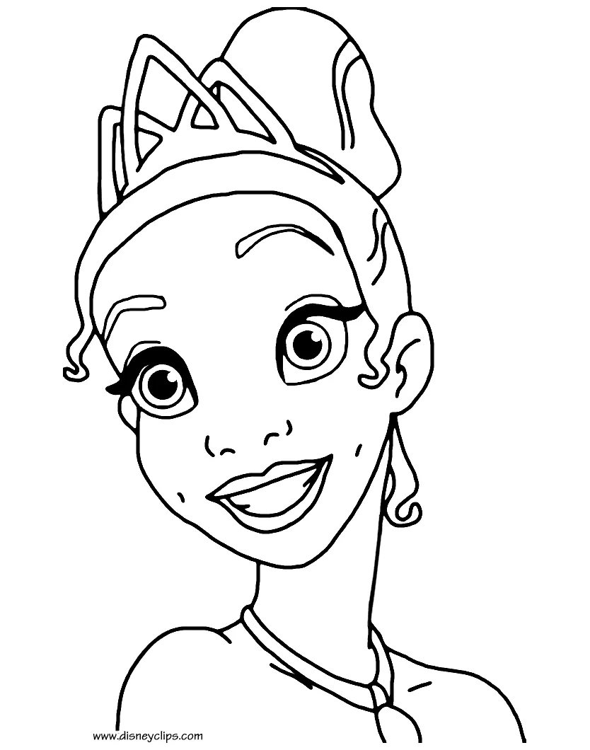 44 Tiana Coloring Pages - ColoringPagesOnly.com