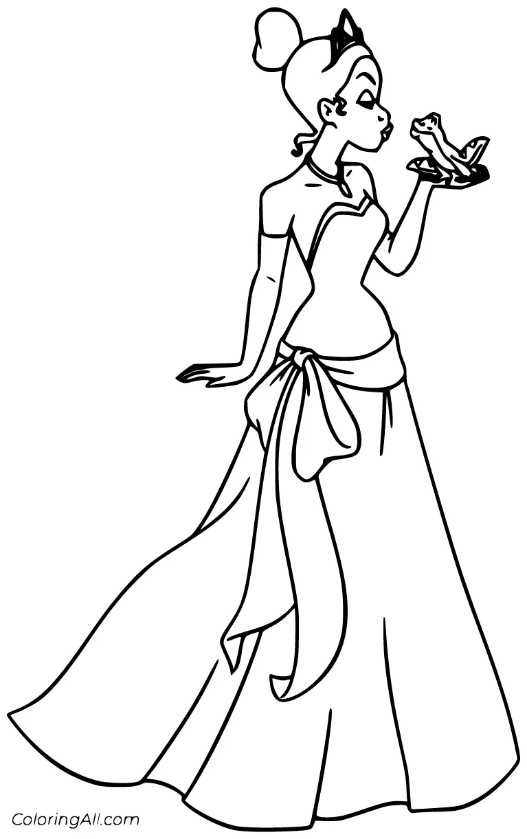 The Princess and the Frog Coloring Pages (55 Free Printables) - ColoringAll