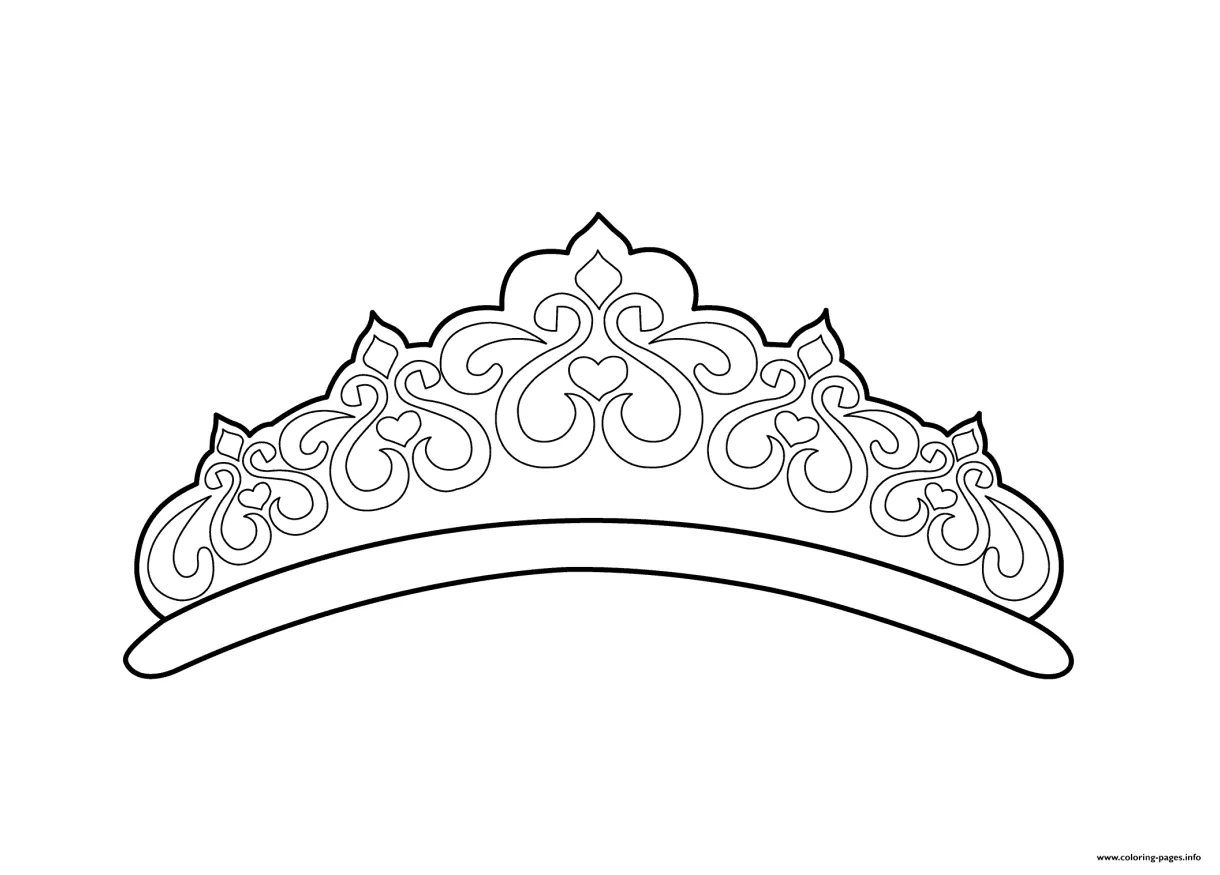Tiara 05 coloring page printable