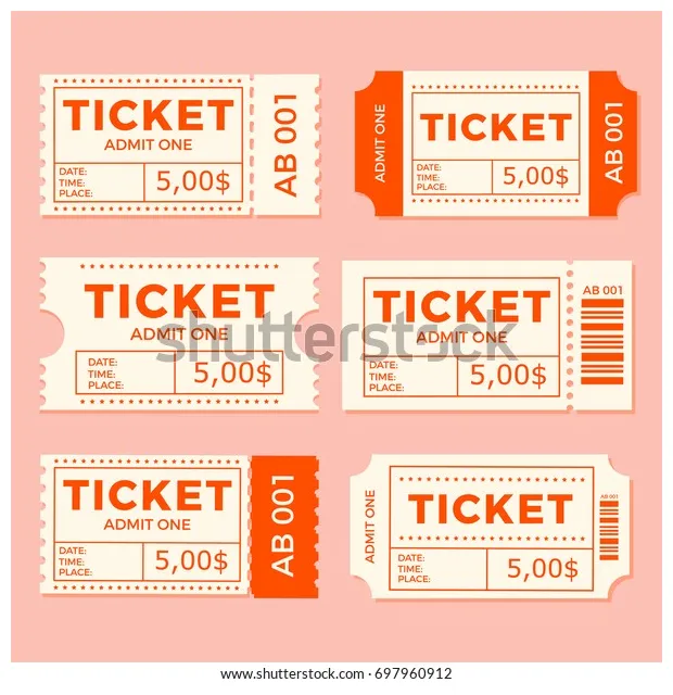 8,970 Ticket Stub Stock Vectors, Images & Vector Art | Shutterstock