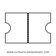 Ticket Coloring Page - Ultra Coloring Pages