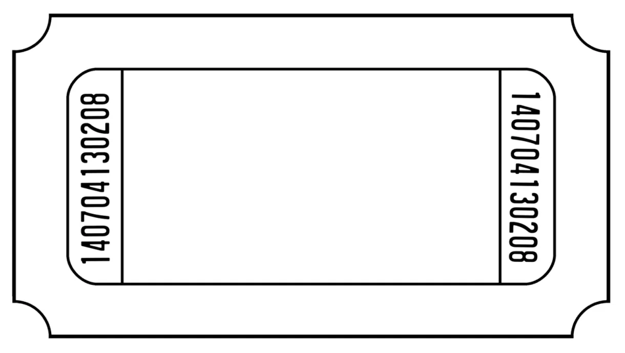 Ticket Coloring Page - ClipArt Best