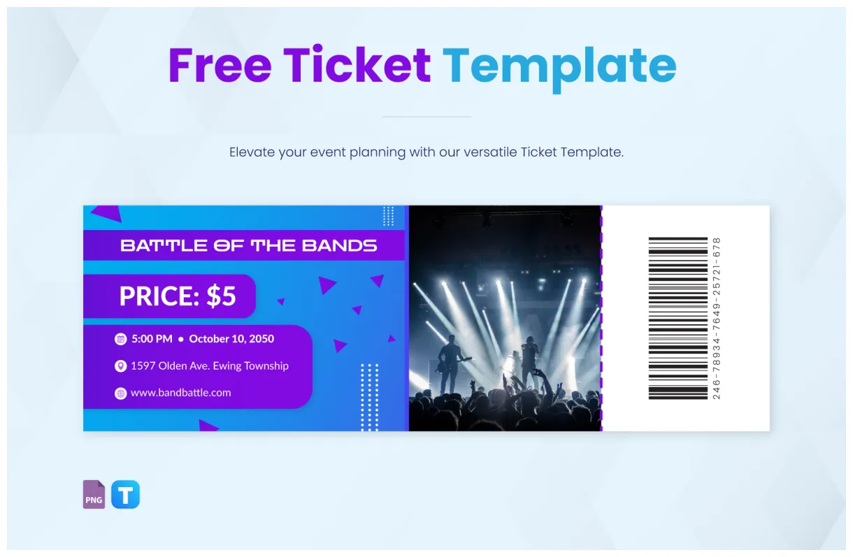 Ticket word template in word download template